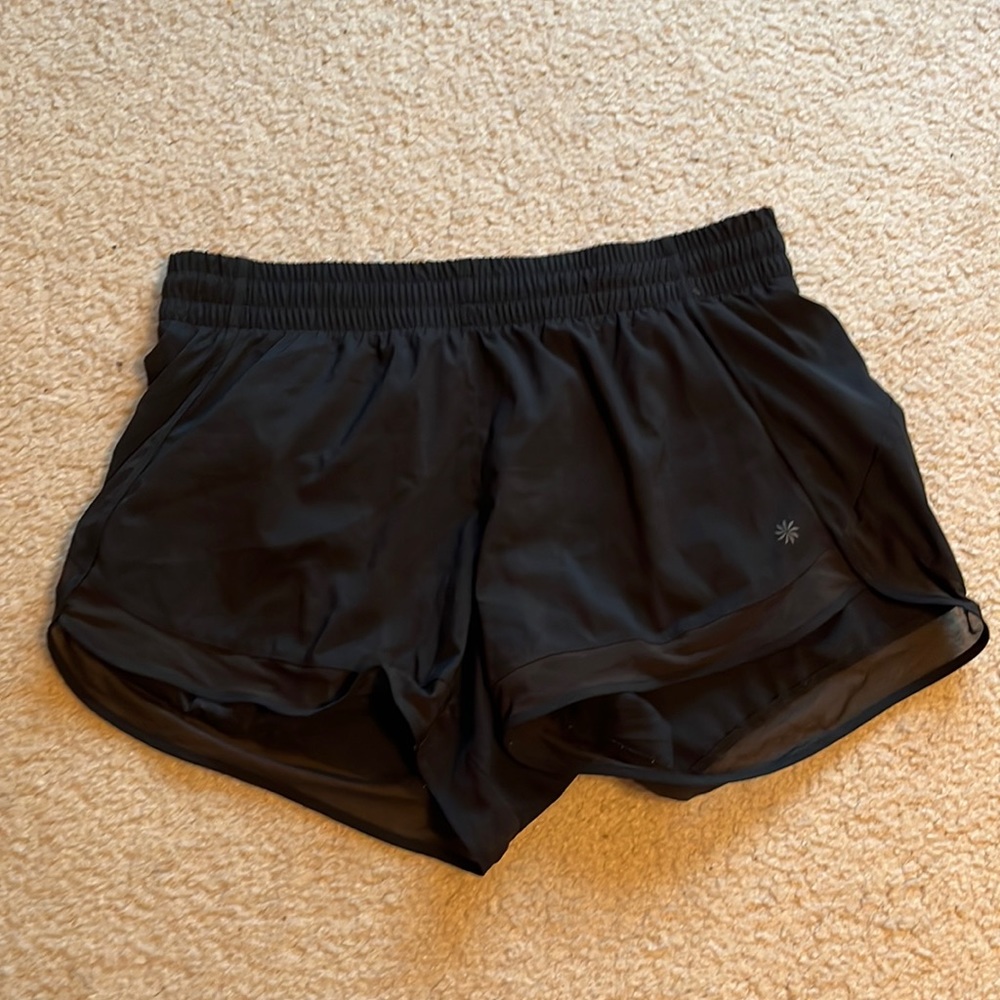 Athleta mesh racer run short 4 inch like new